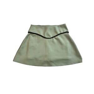 Thrive Societe Athleisure Skort Skirt Built in Shorts Pockets Sage Green M